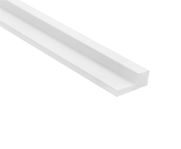 stretto seinapaneel valge parempoolne ääreprofiil l0101, DEKORATIIVLIIST, seinaliistud, laeliistud, põrandaliistud, nurgaliistud, liistupood,